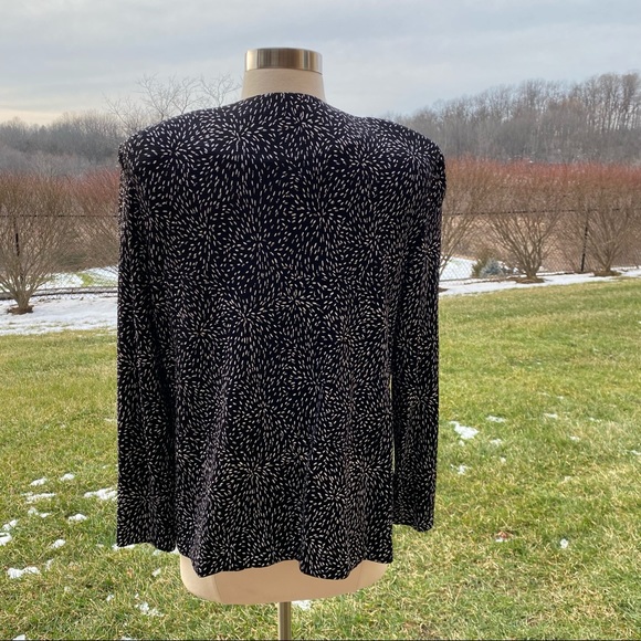 Alex Evenings Metallic Open Front Jacket with Matching Tank - Picture 4 of 14